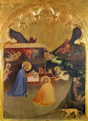 Virgin and Child with The Saints, Broken Down Polyptych, Section of the Predella: The Nativity